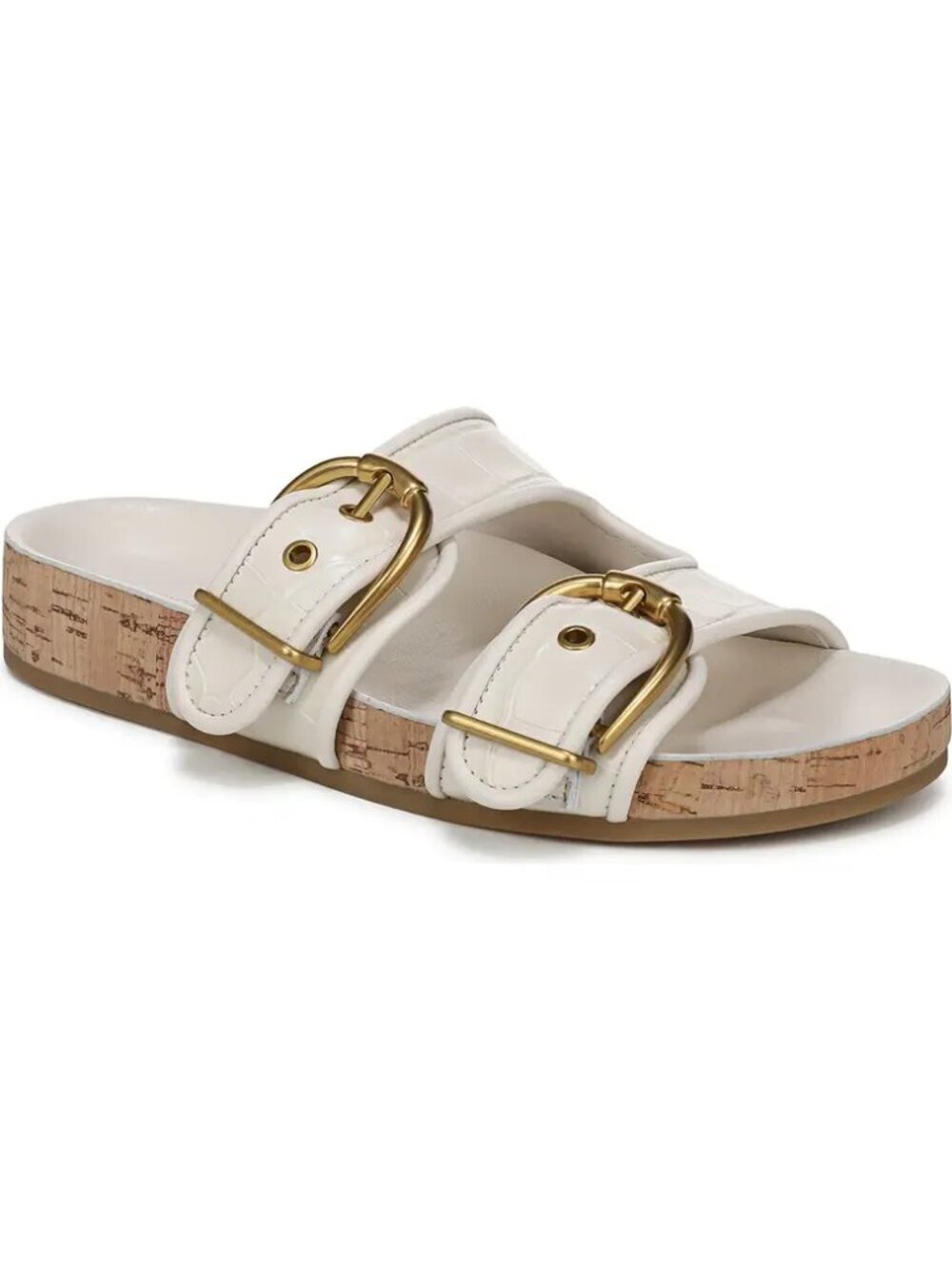 Veronica Beard Prue Two Strap Sandal — Parchment — Size 9.5 (NWT)